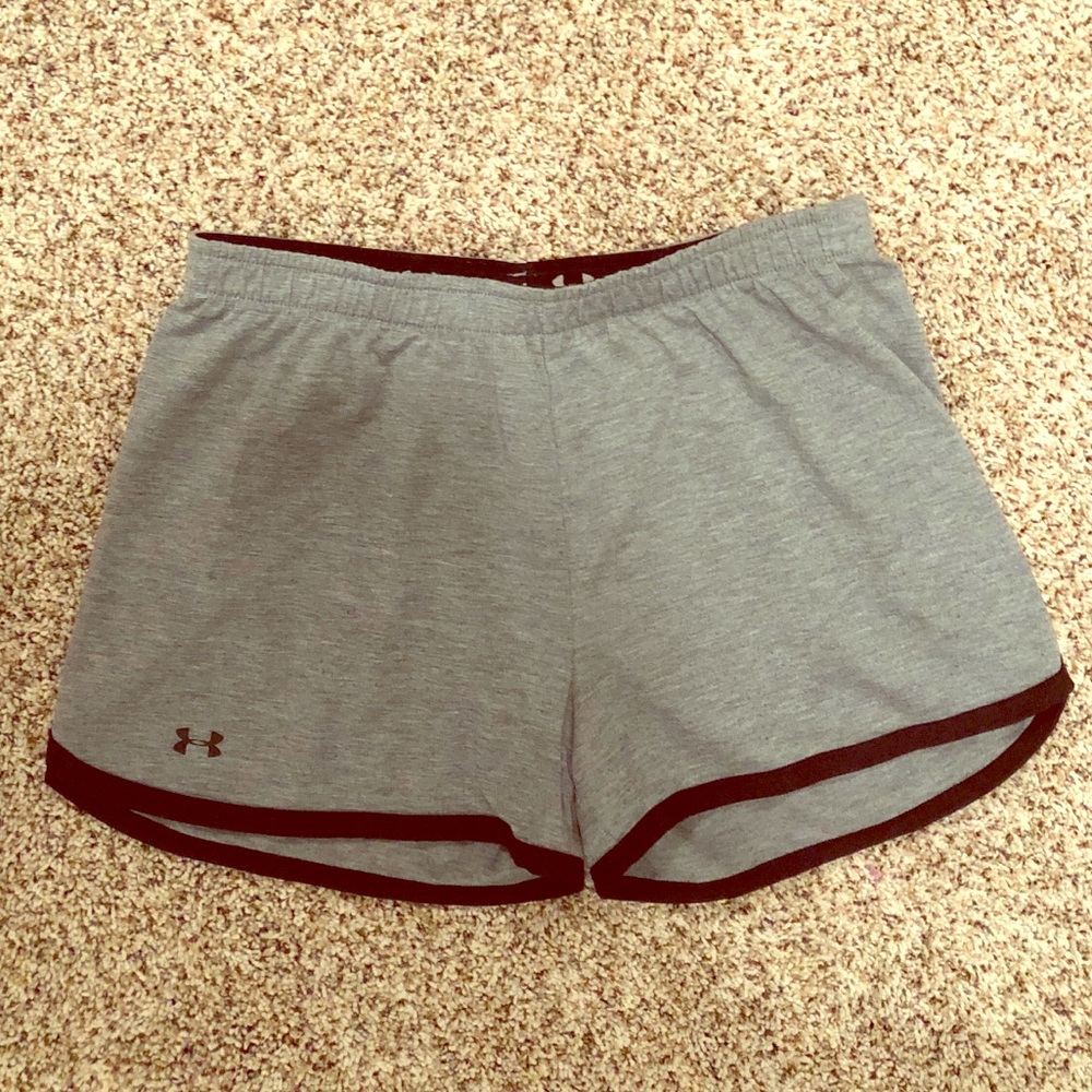 Under Armor grey running shorts